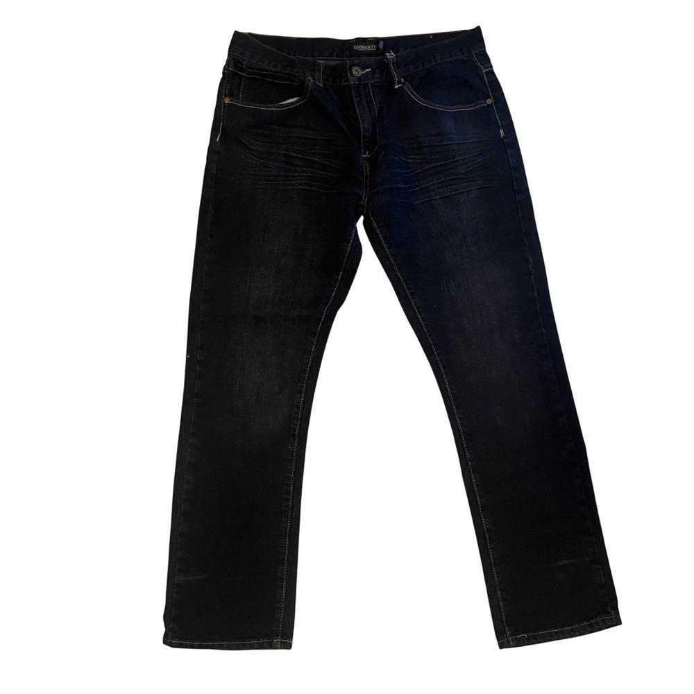 Gioberti Mens Dark Wash Straight Leg Denim Jeans RN‎ 104190 Size 36x32